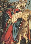 Sandro Botticelli Madonna and Child with the Young St john or Madonna of the Rose Garden (mk36) oil painting picture wholesale